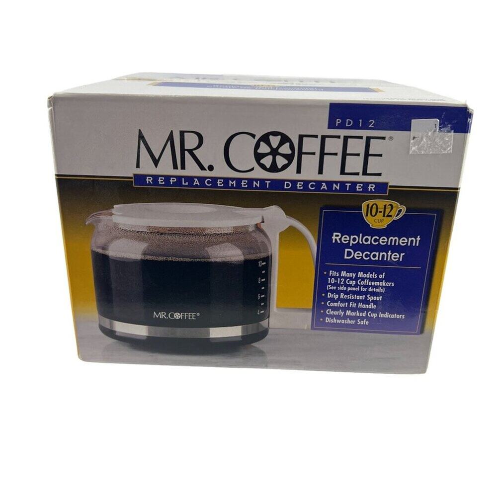 Mr. Coffee PD12-1 10-12 Cup Replacement Decanter White New
